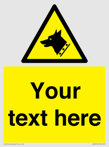 Custom Warning: Guard dog